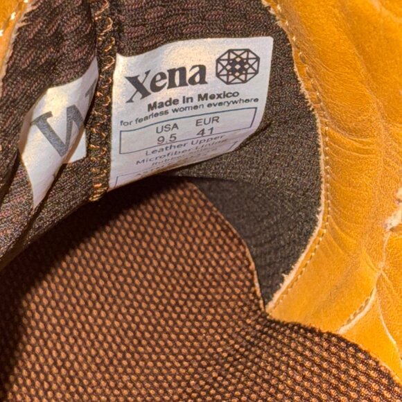 Xena Gravity Safety Shoe Cognac Brown Women's Size 9.5 Steel Toe Work Non-slip - Picture 10 of 11